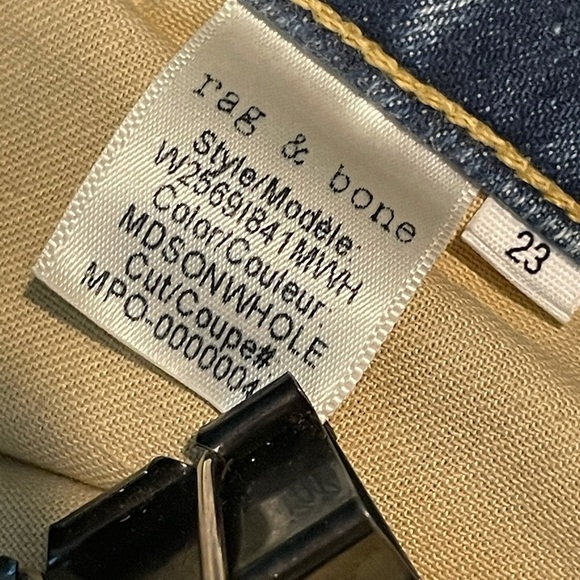 New RAG & BONE MDSON ANKLE CIGARETTE JEANS 23 - Picture 4 of 12